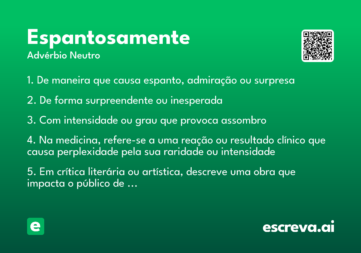 espantosamente