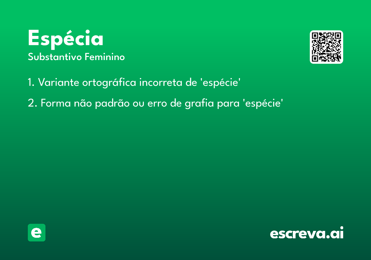 espécia