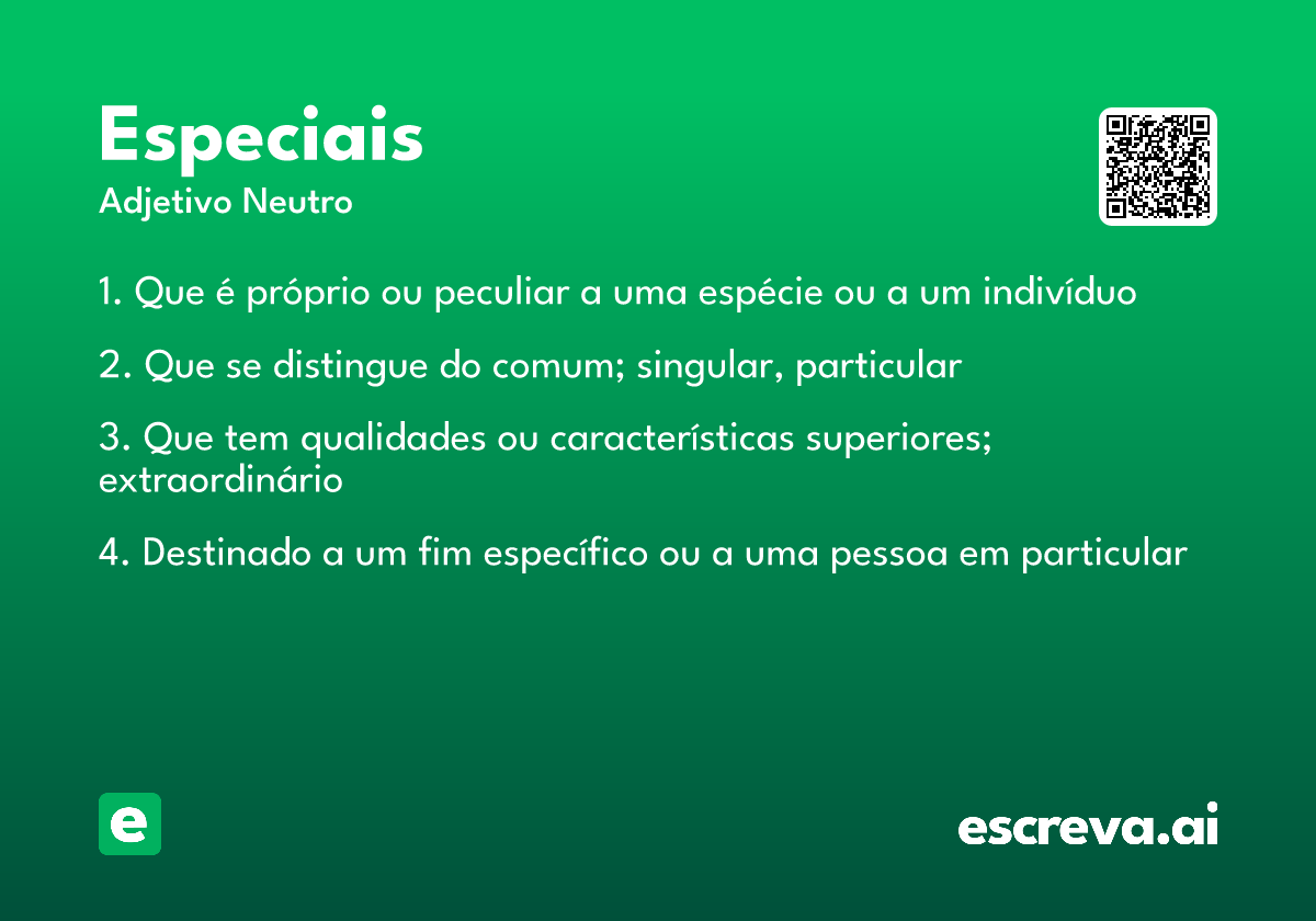 especiais