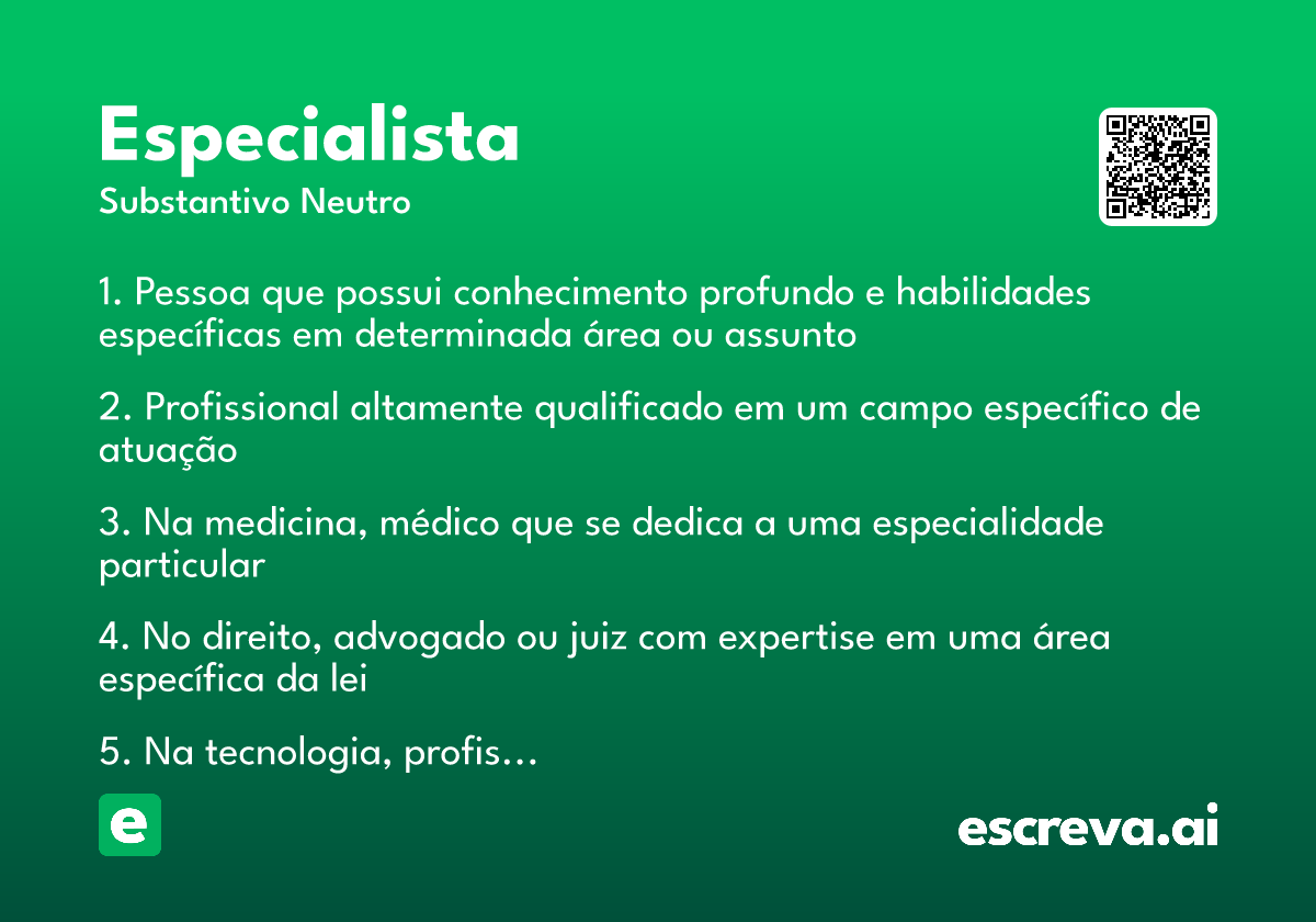 especialista