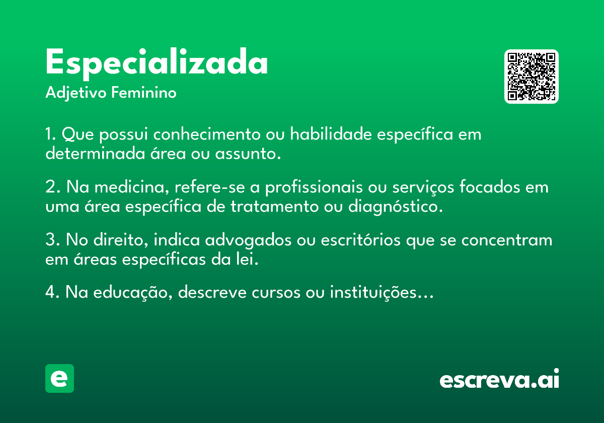 especializada