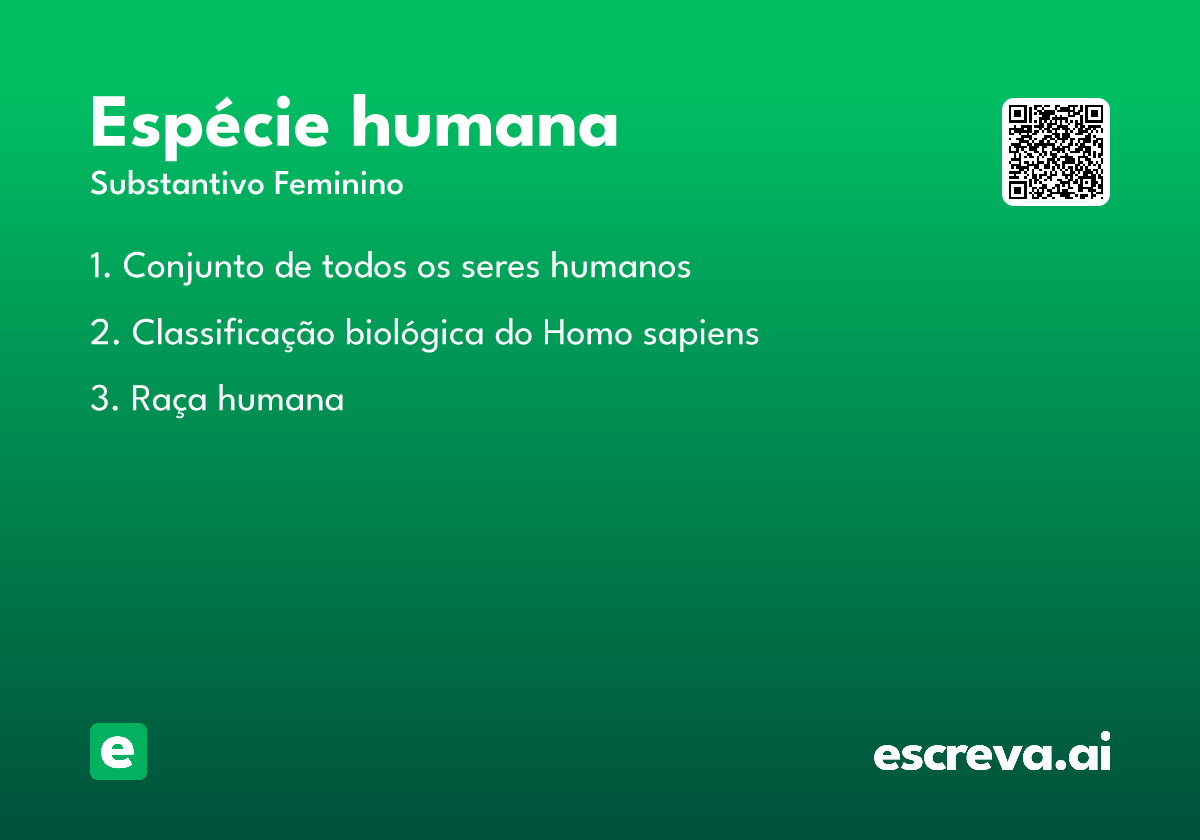 espécie humana
