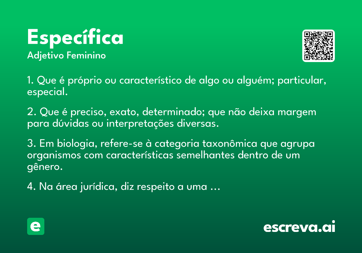 específica