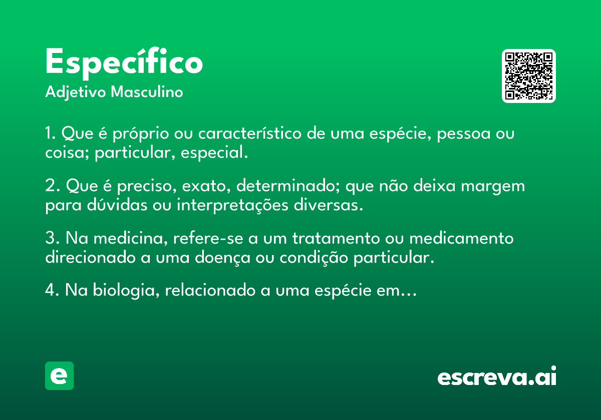 específico