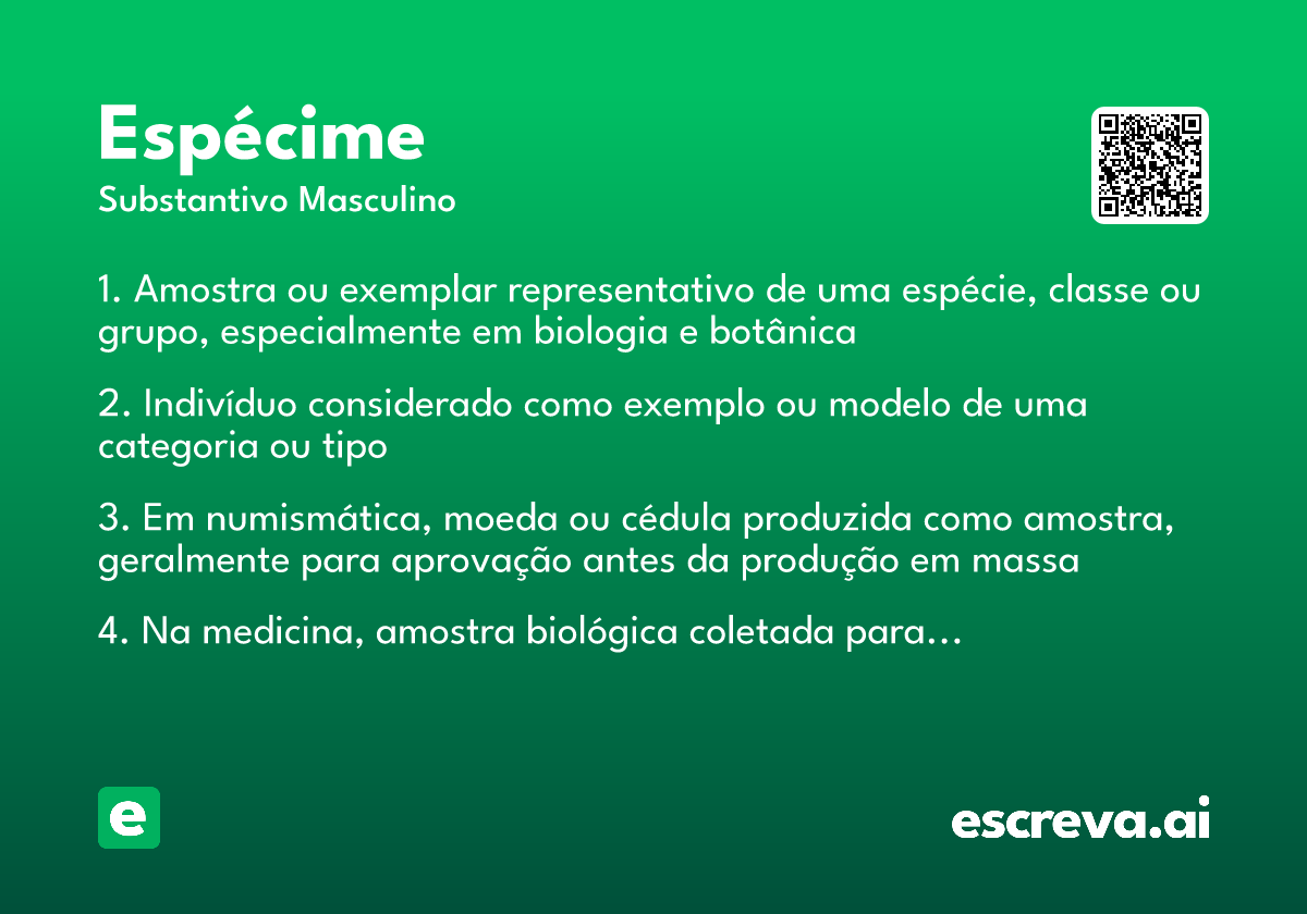 espécime