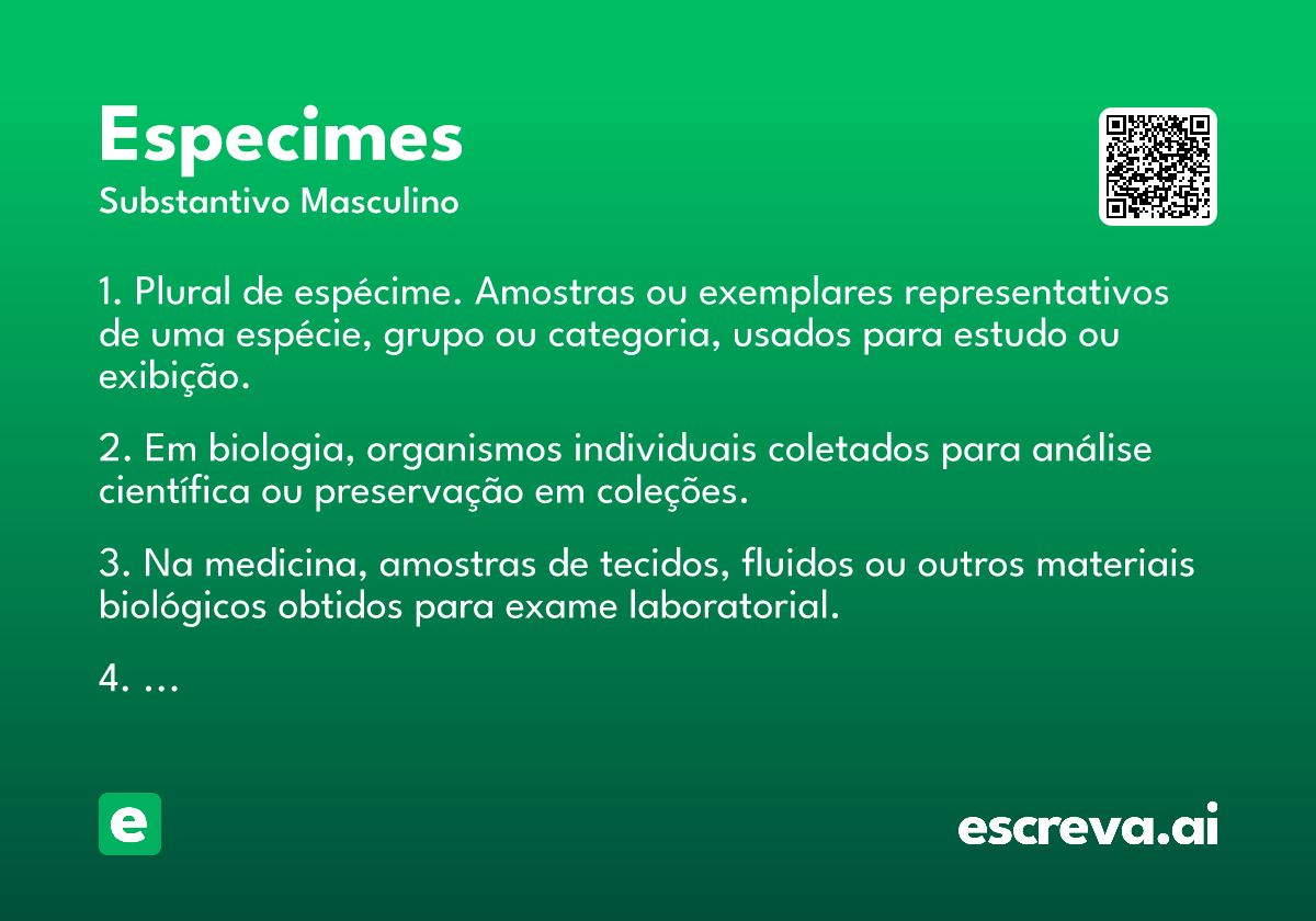 especimes