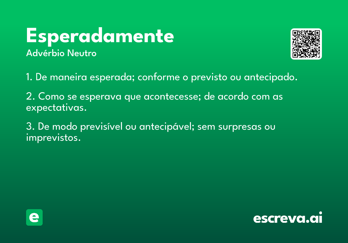 esperadamente