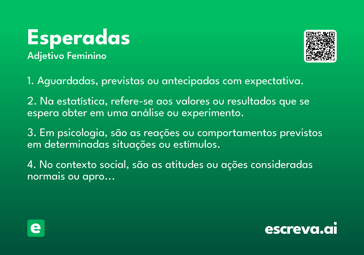 esperadas