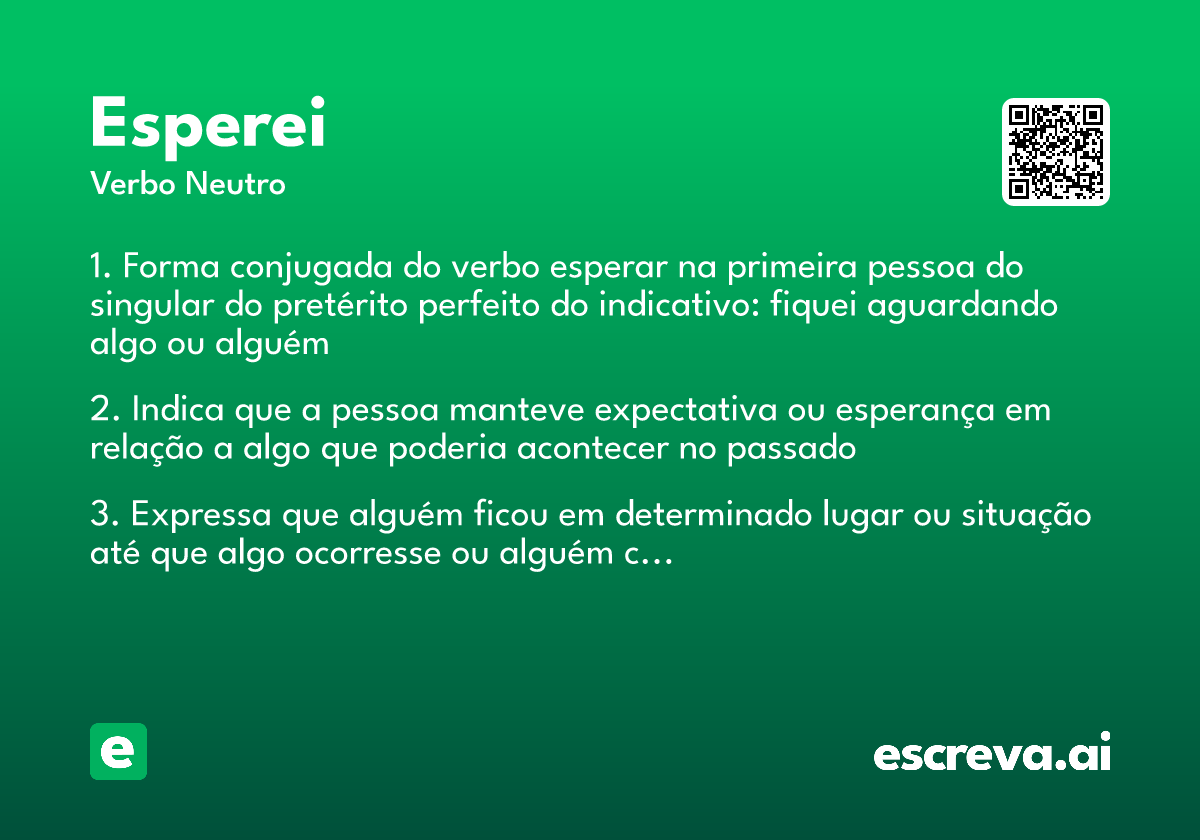 esperei
