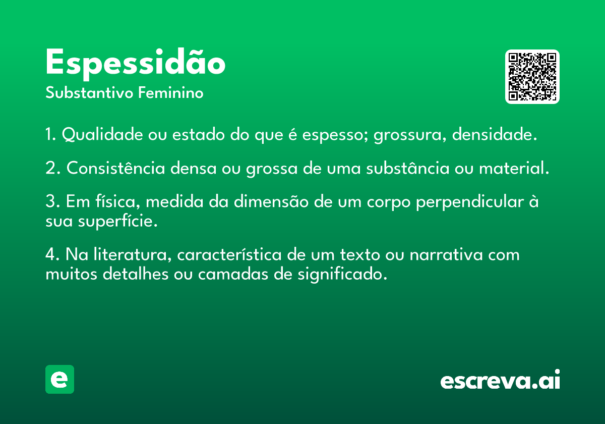 espessidão