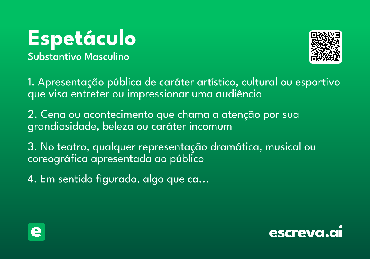 espetáculo