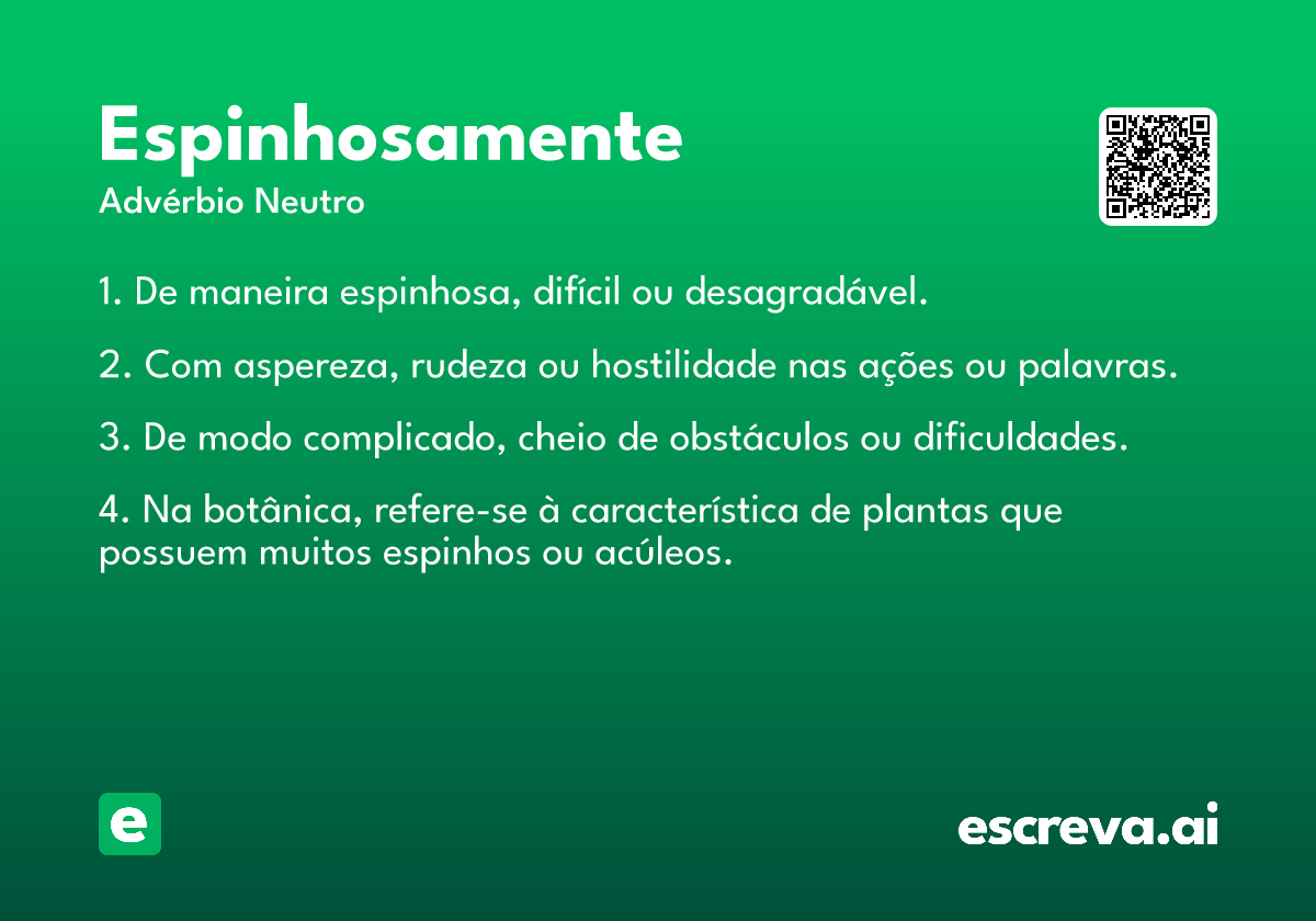 espinhosamente