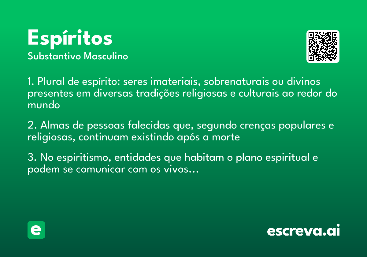 espíritos