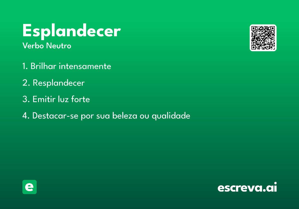 esplandecer