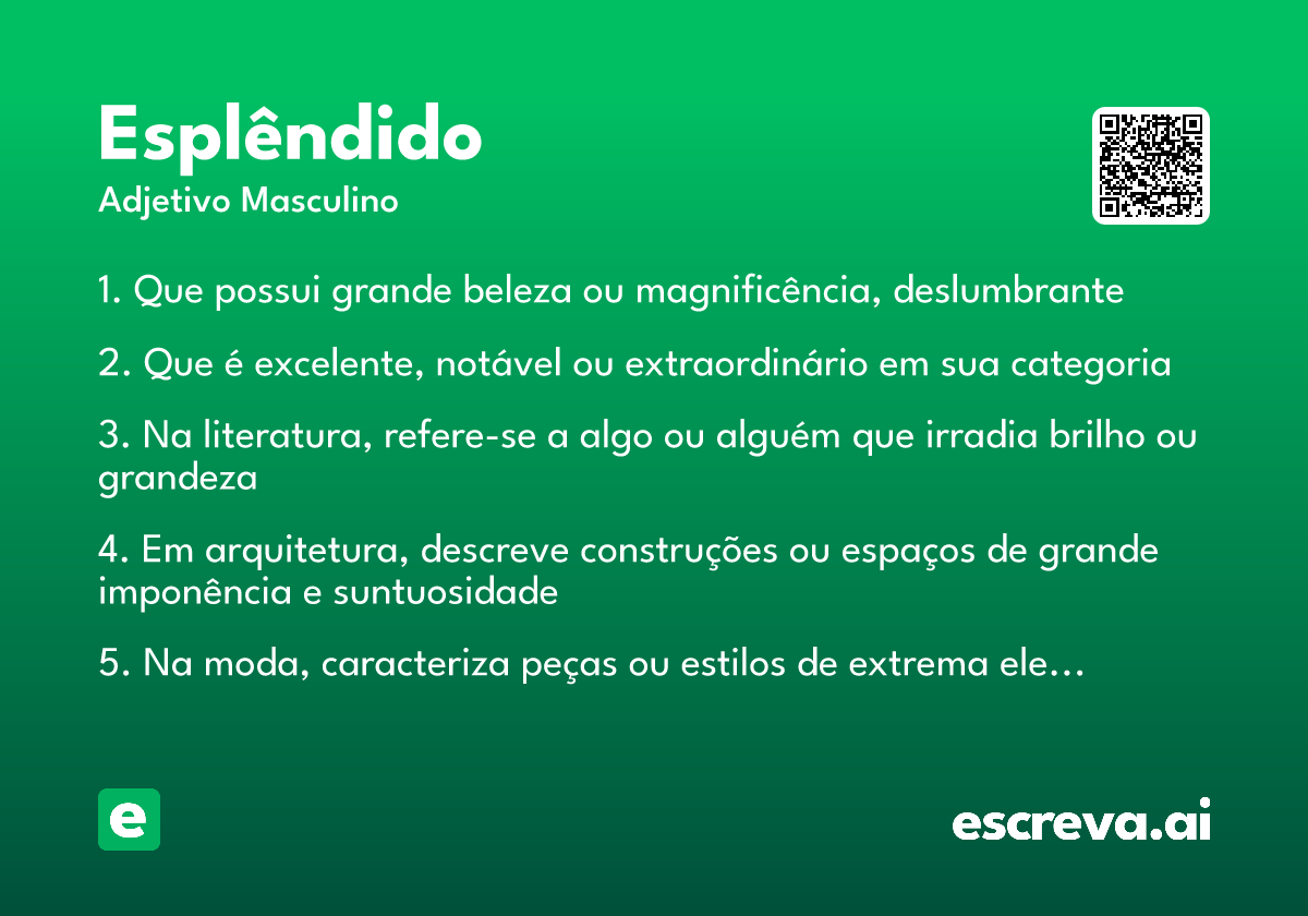 esplêndido