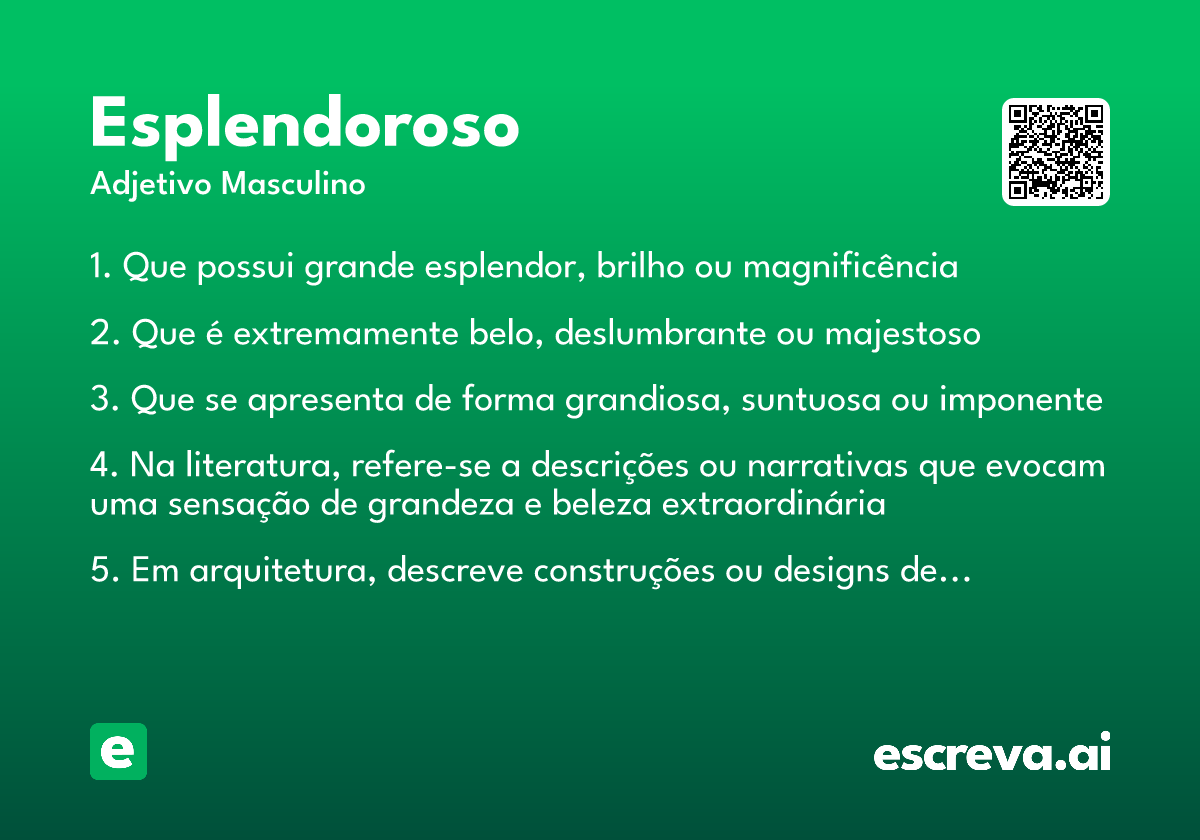 esplendoroso