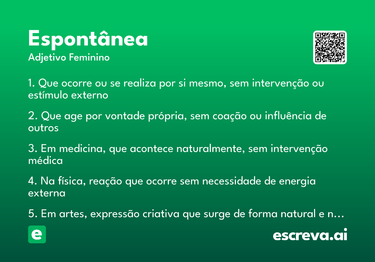 espontânea