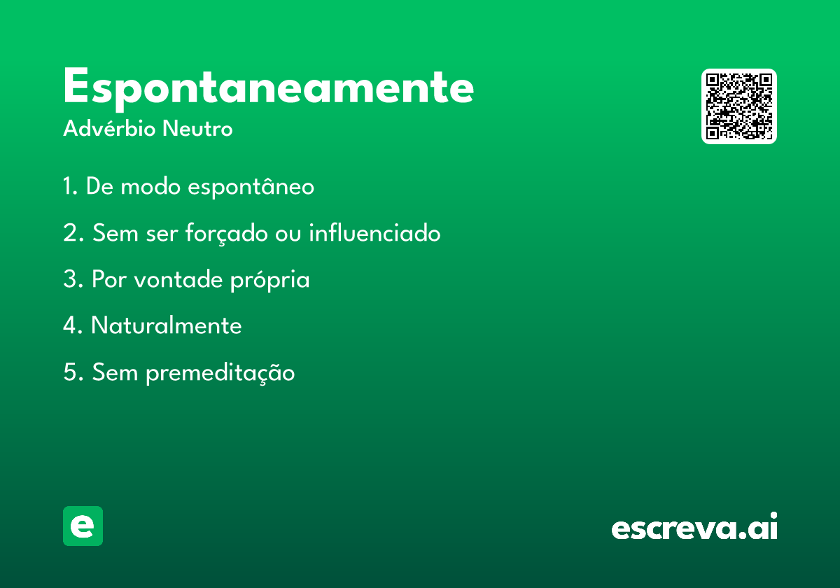 espontaneamente