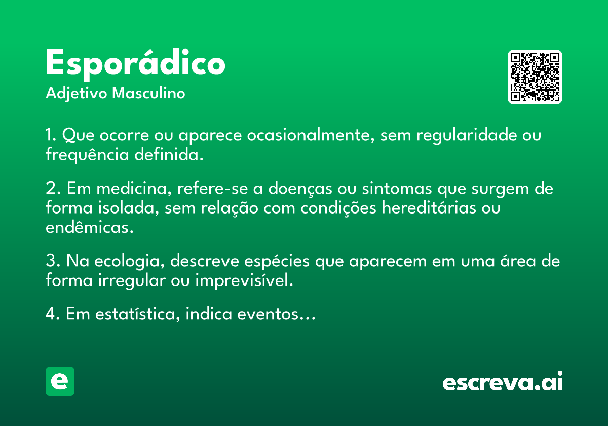 esporádico