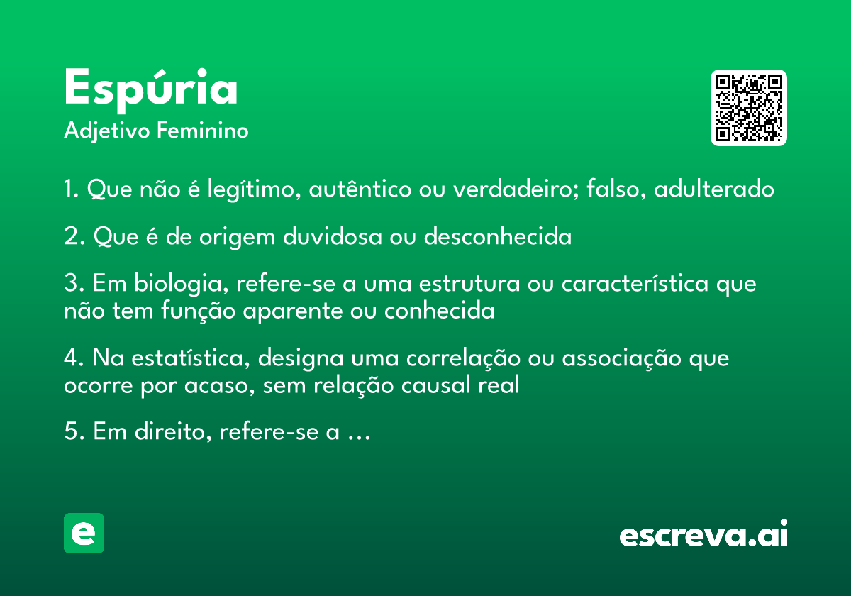 espúria
