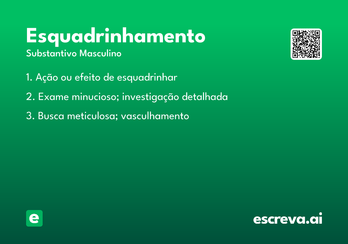 esquadrinhamento