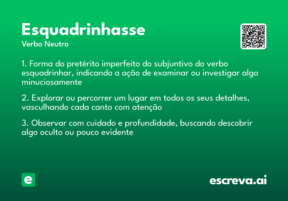 esquadrinhasse