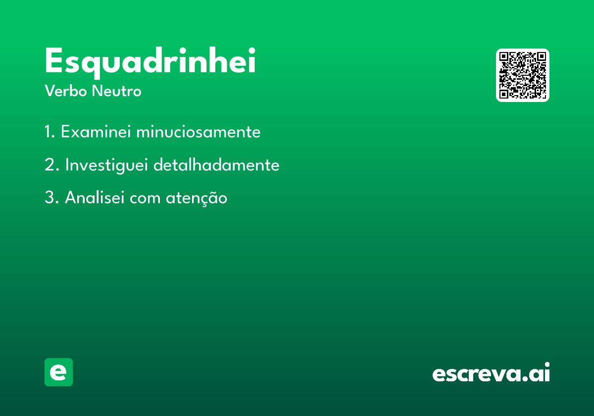 esquadrinhei