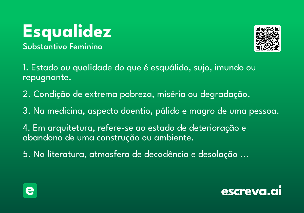 esqualidez