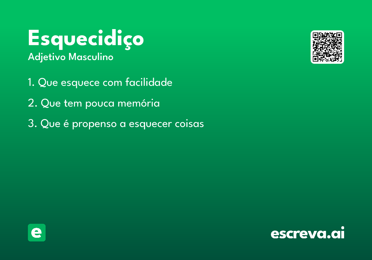 esquecidiço