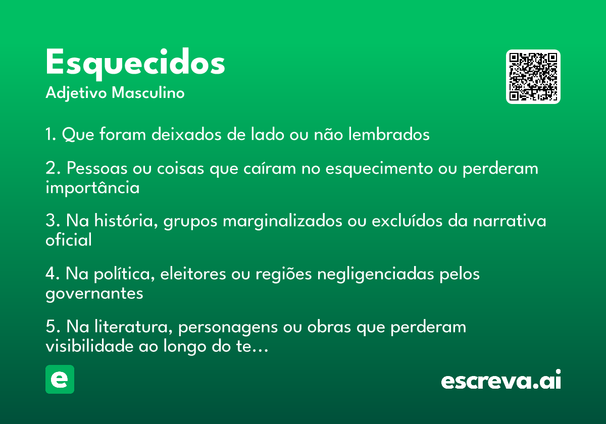 esquecidos