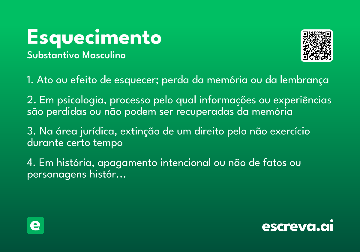 esquecimento