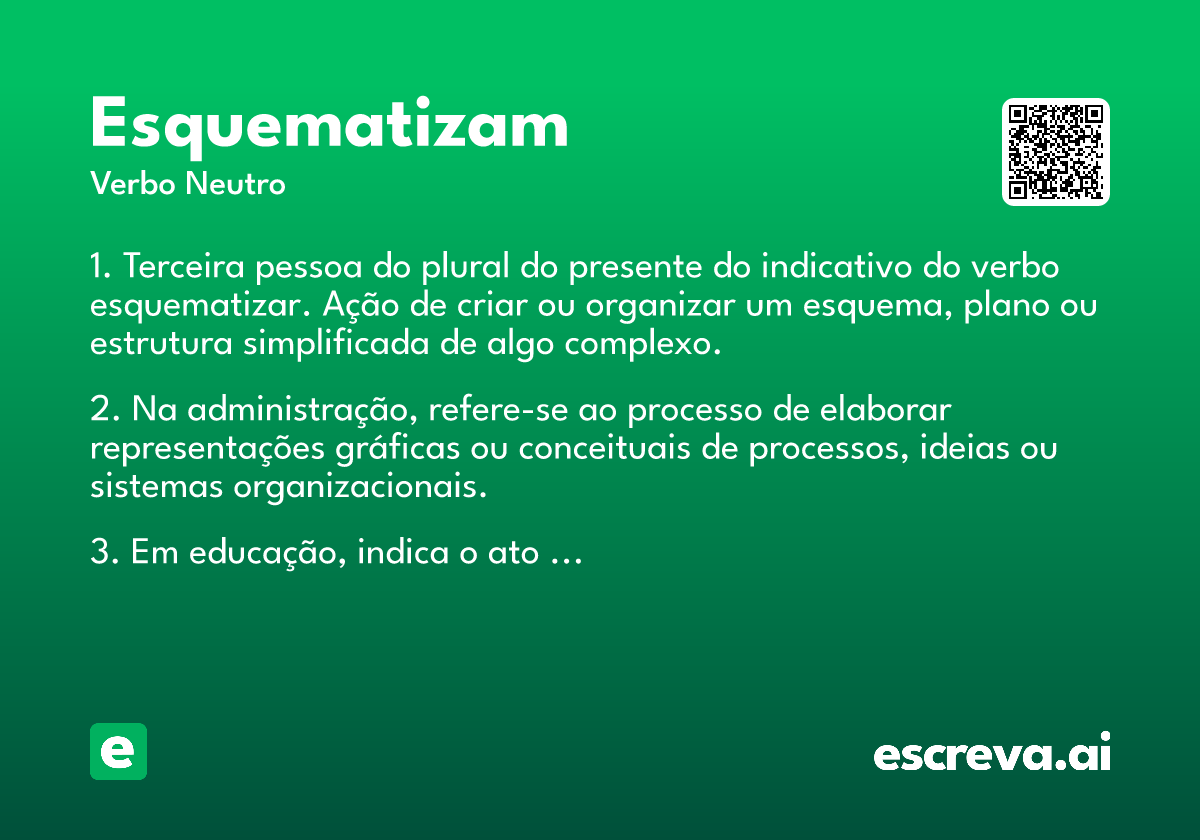 esquematizam