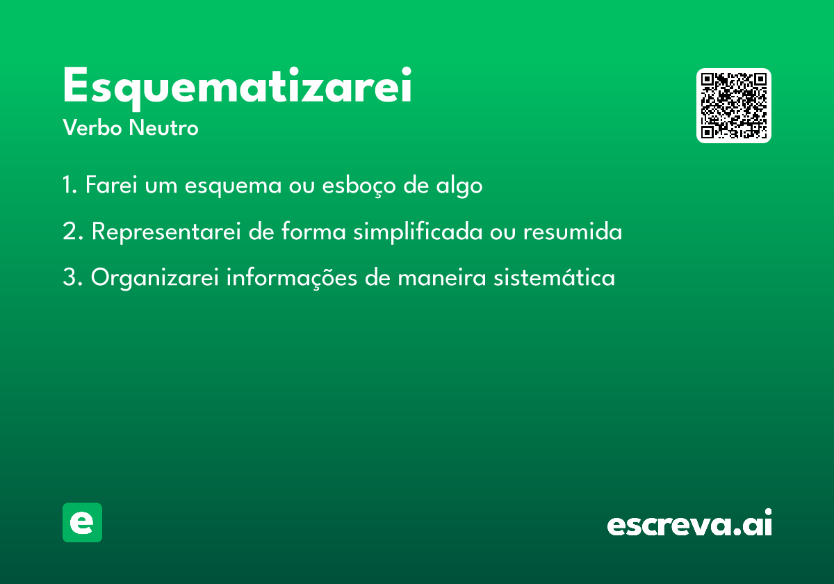 esquematizarei