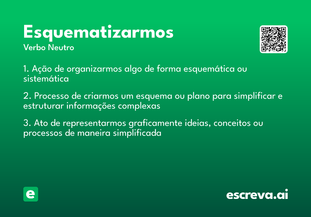 esquematizarmos