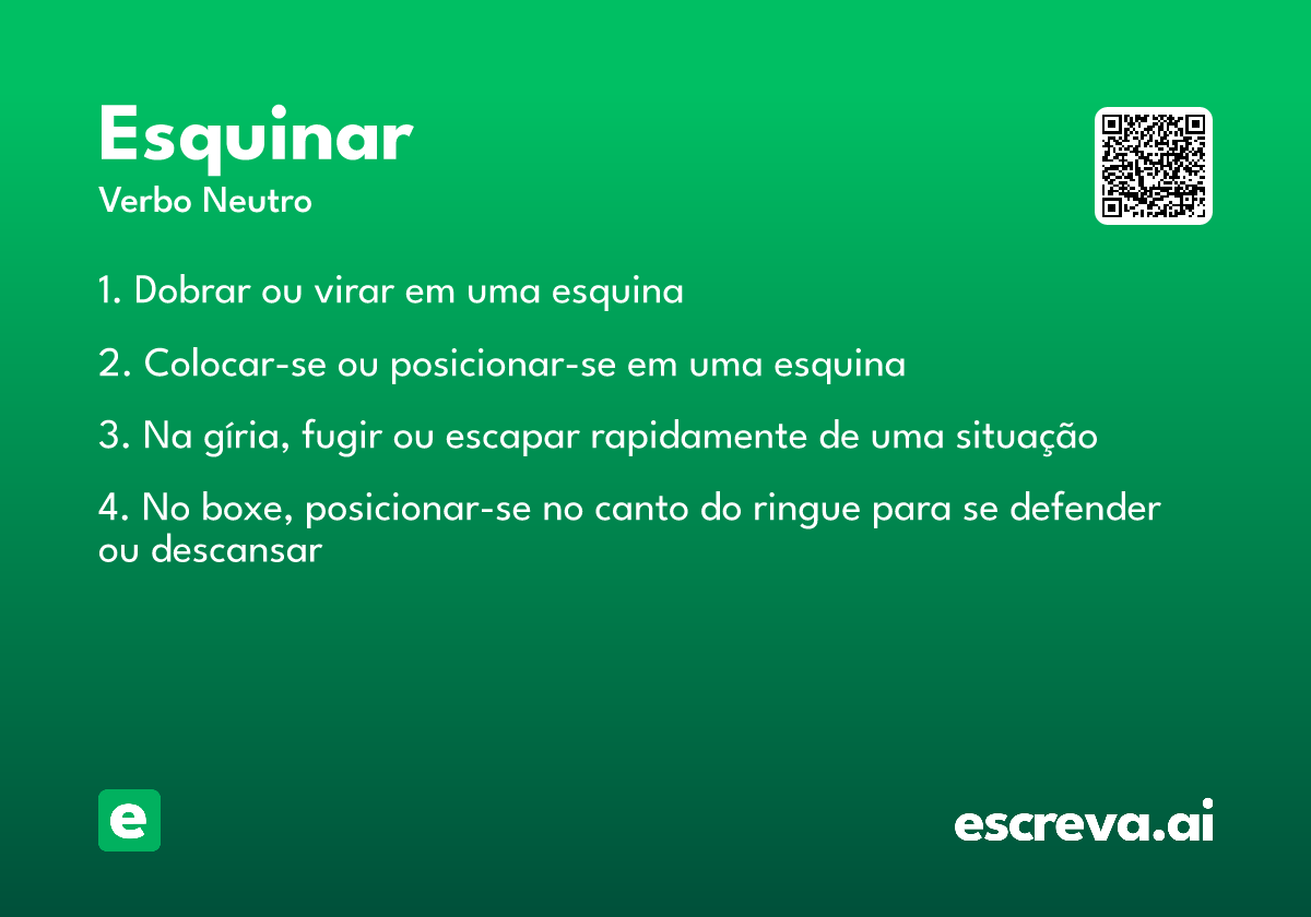 esquinar