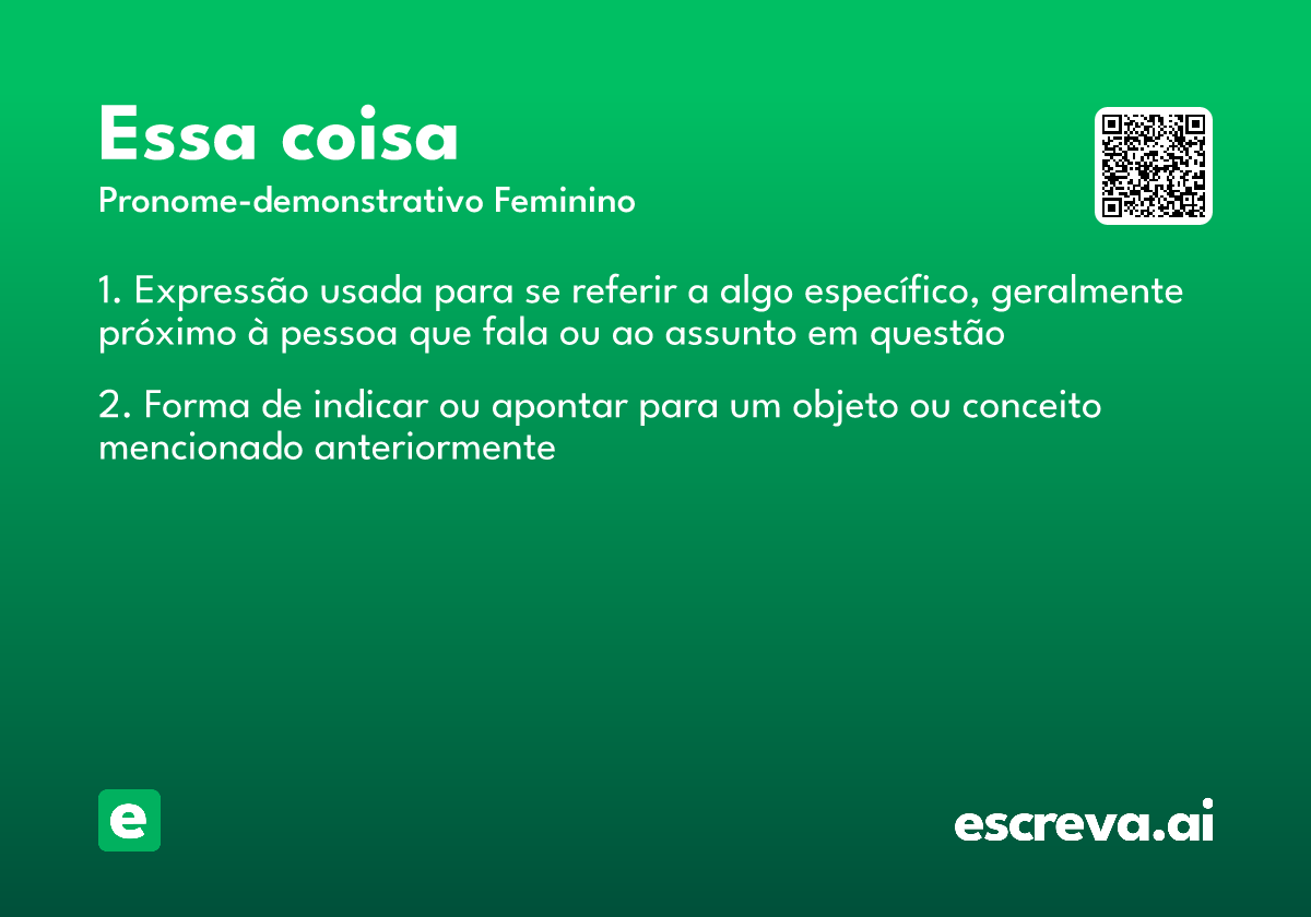 essa coisa