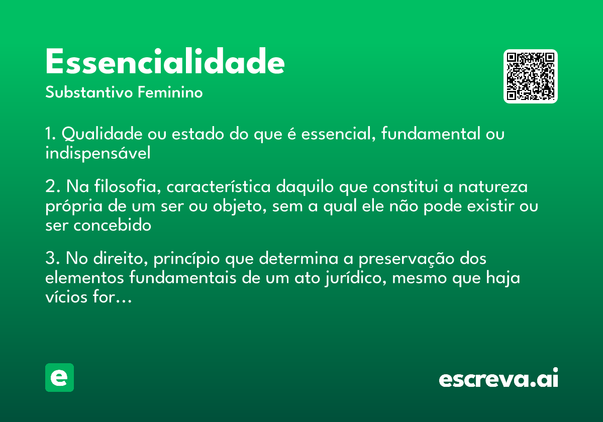essencialidade