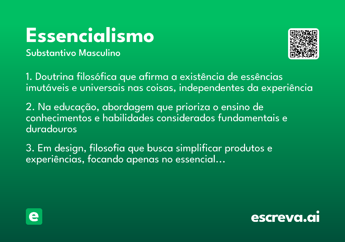 essencialismo