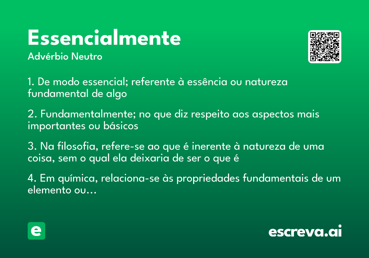 essencialmente