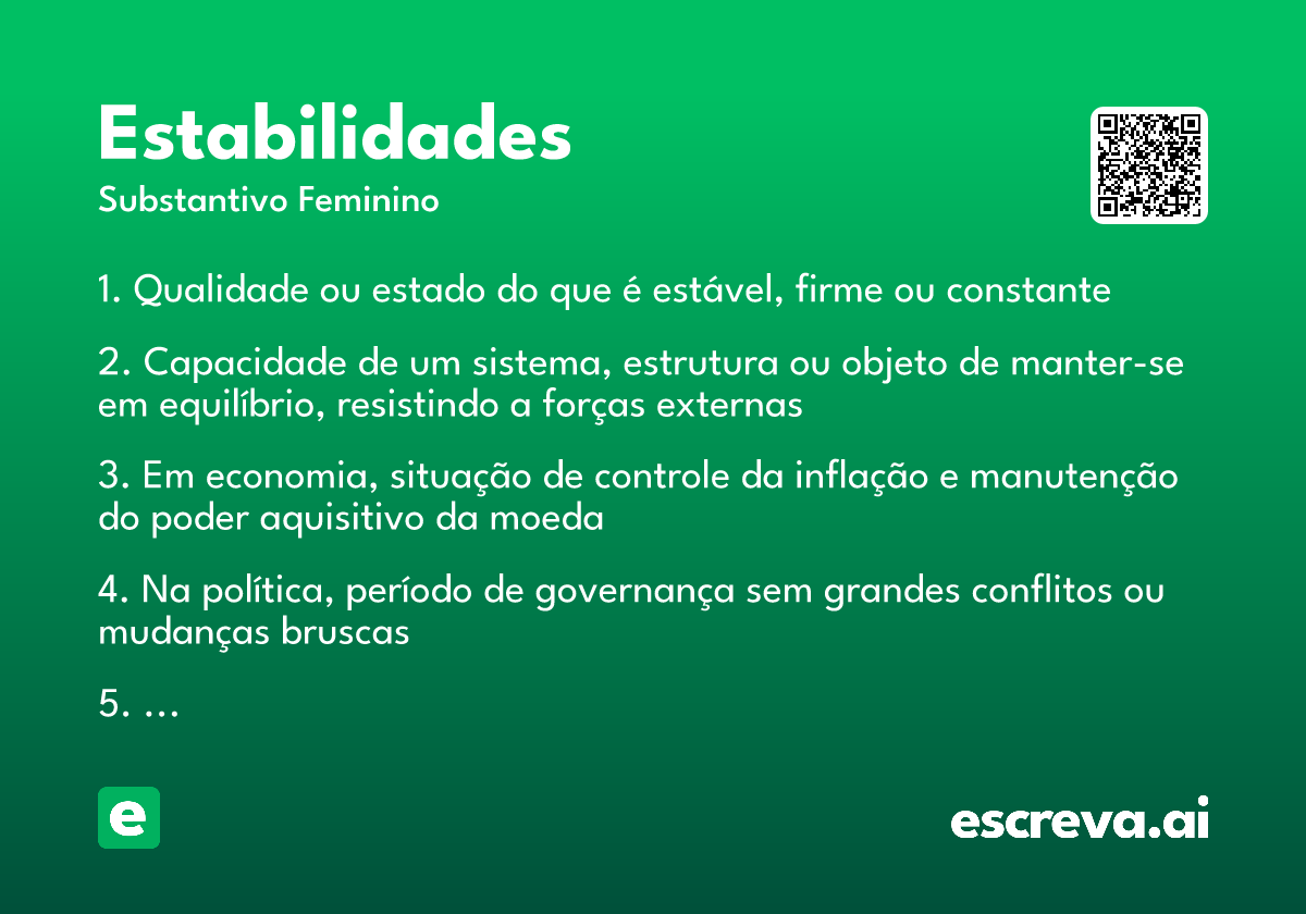 estabilidades