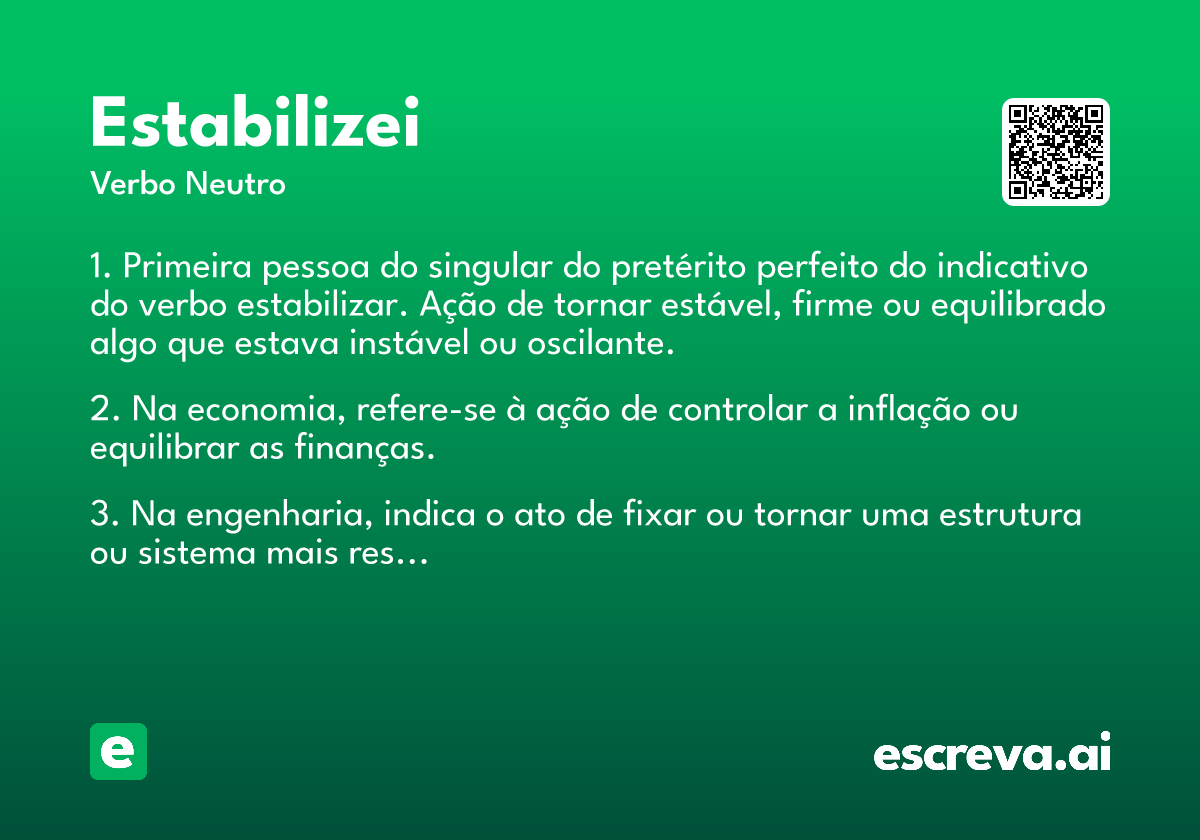 estabilizei