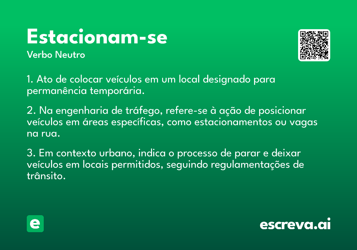 estacionam-se