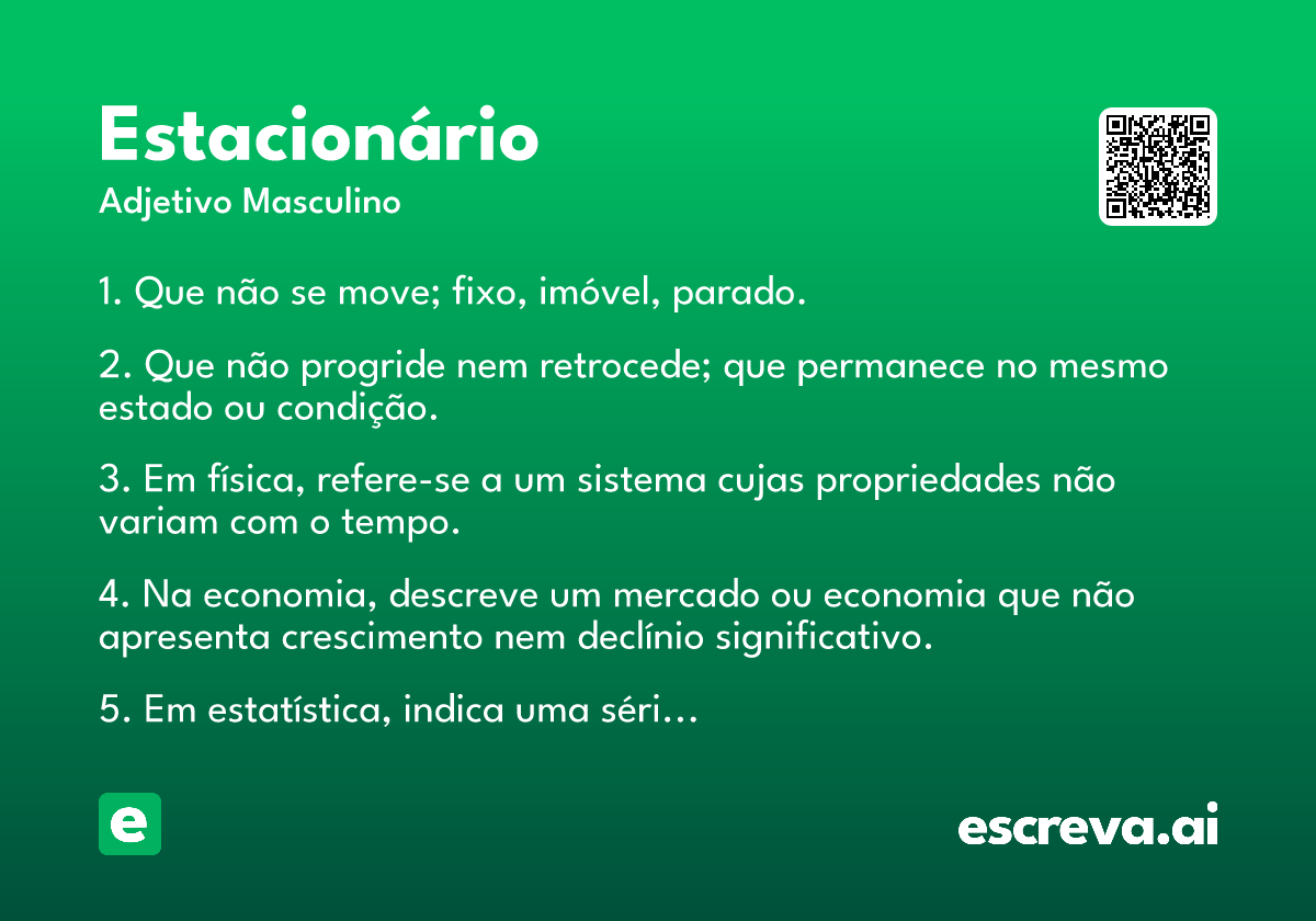 estacionário