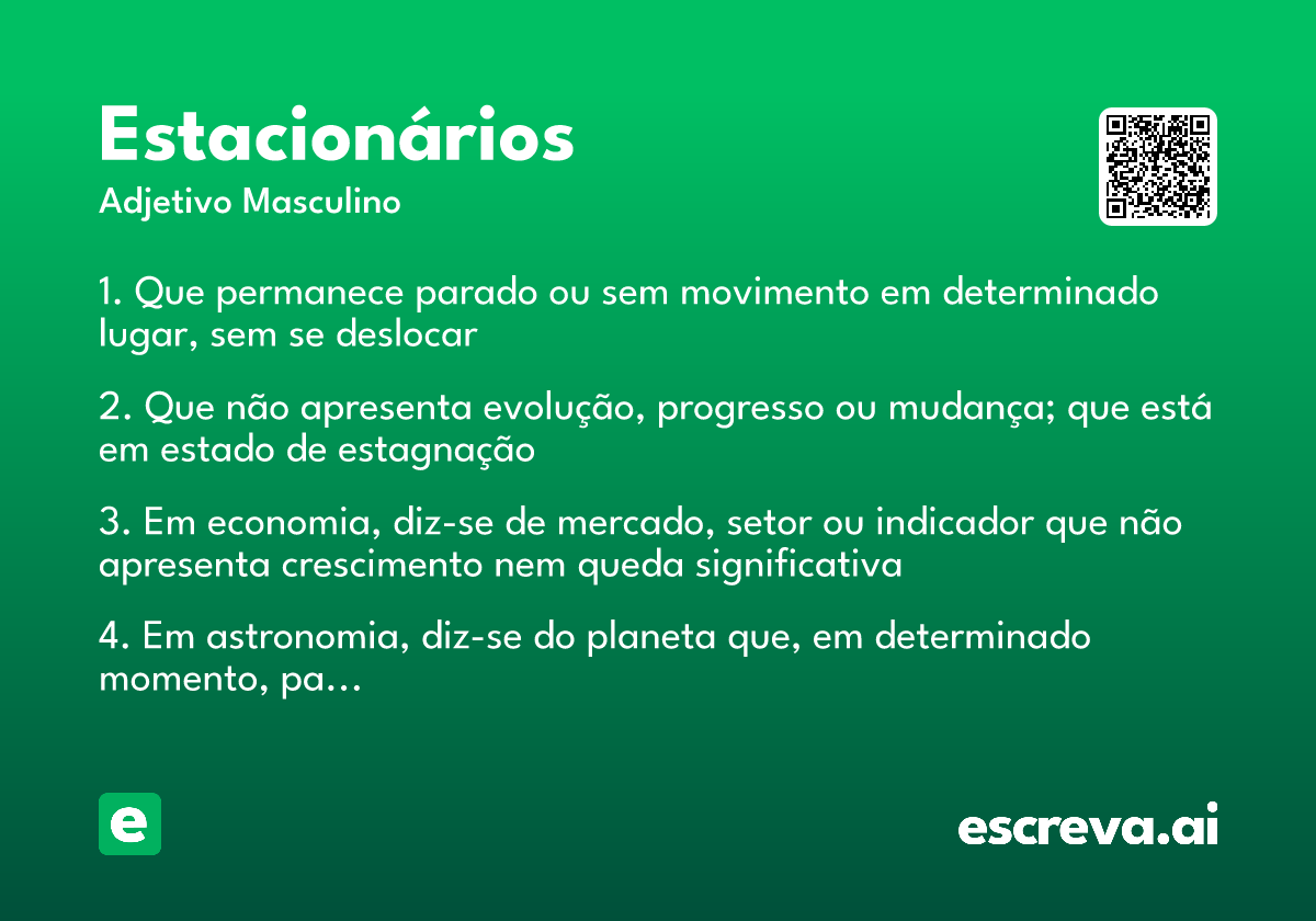 estacionários