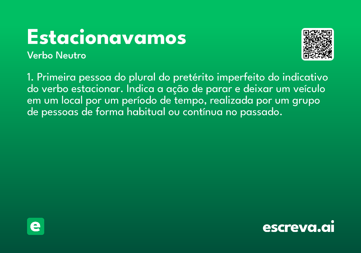 estacionavamos