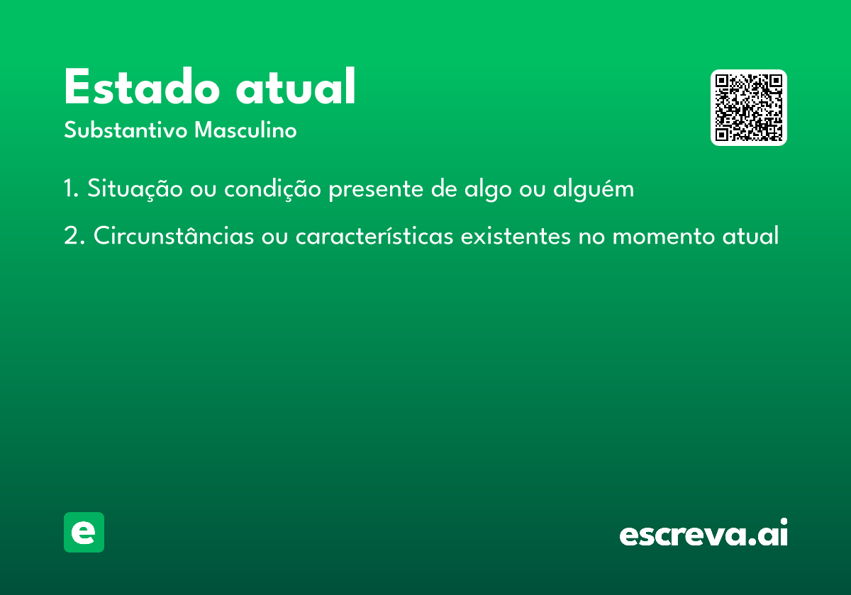 estado atual