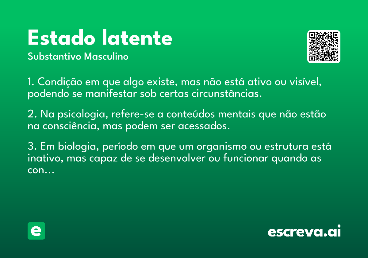 estado latente