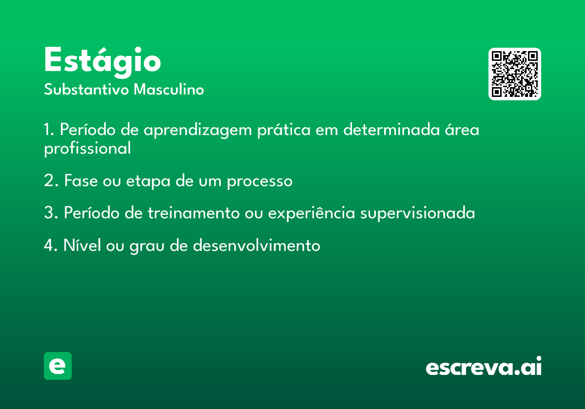 estágio