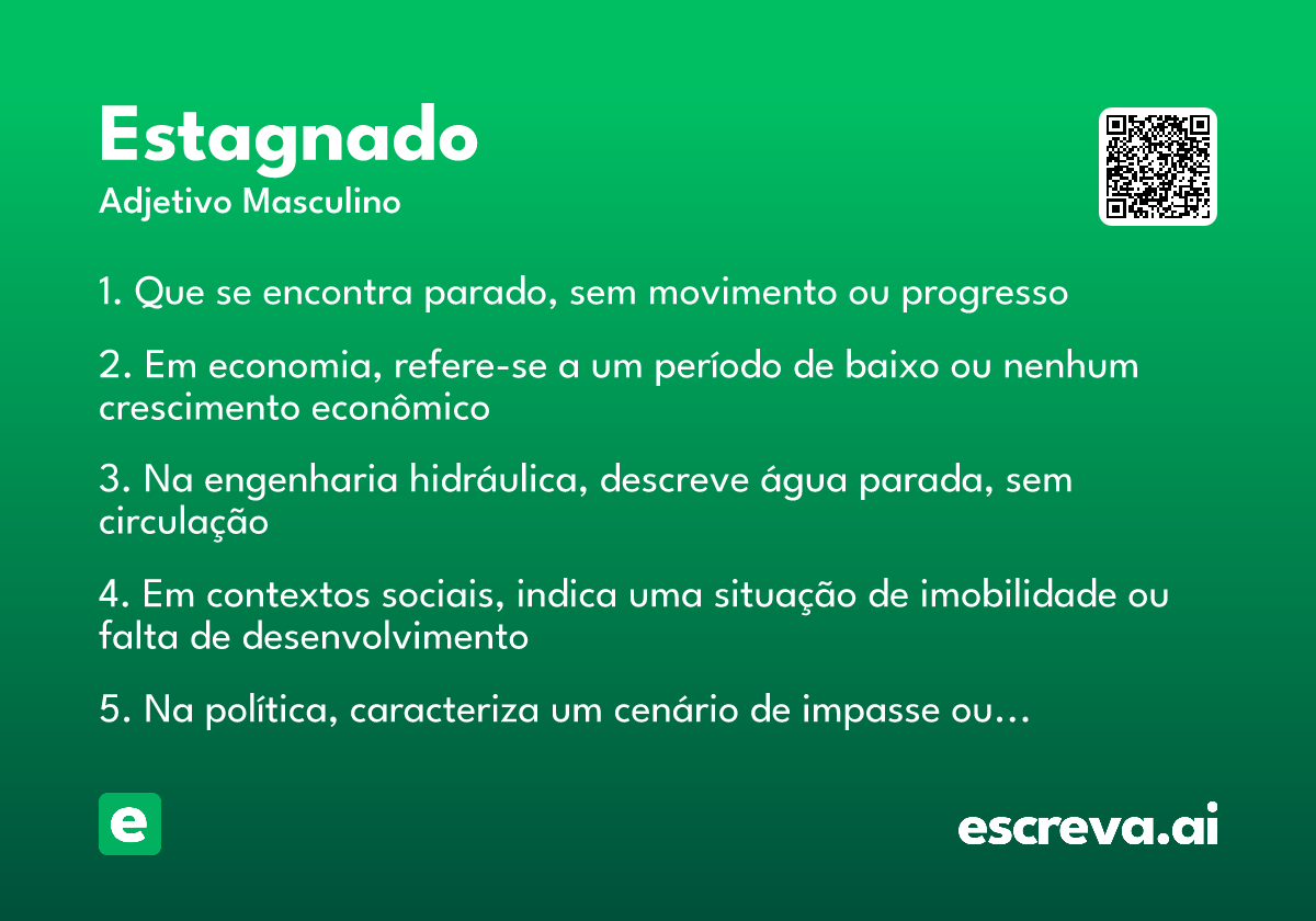 estagnado