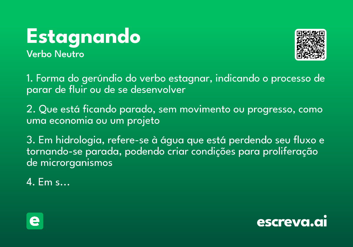 estagnando